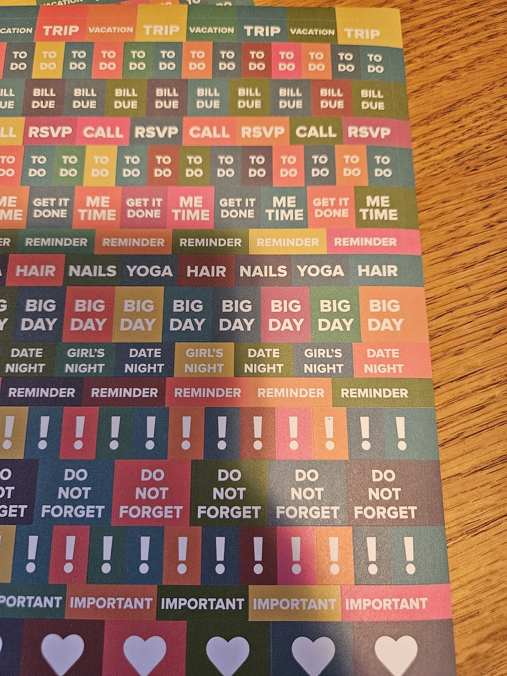 Colorful Planner Sticker Sheet Set - Multicolor - Picture 4 of 7